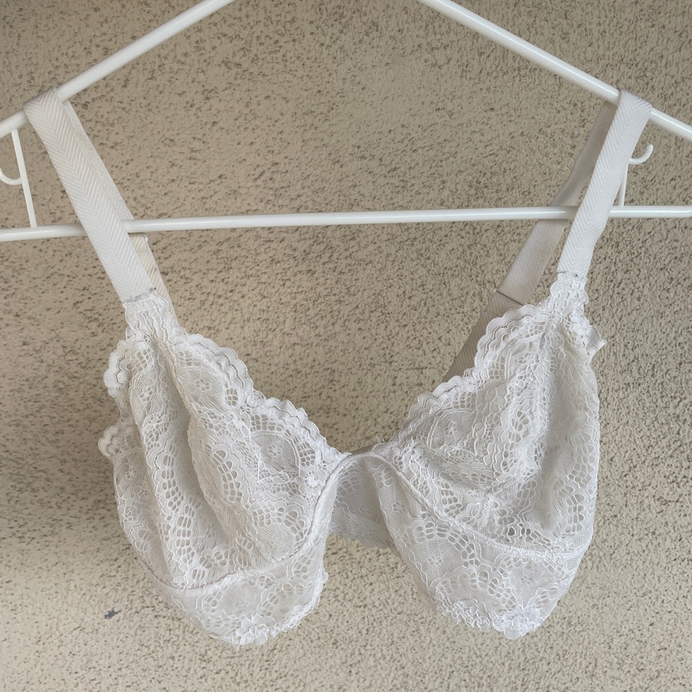 Free People Intimately Lace Bralette White (Medium)